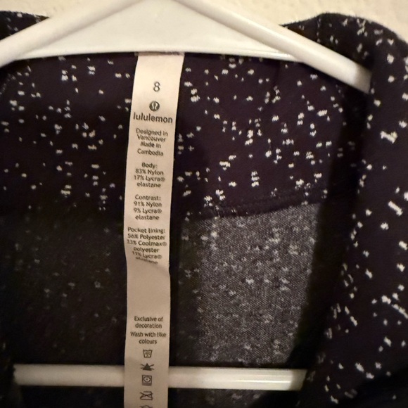 Lululemon Athletica Black Speckled Long Sleeve Jacket - Picture 2 of 4